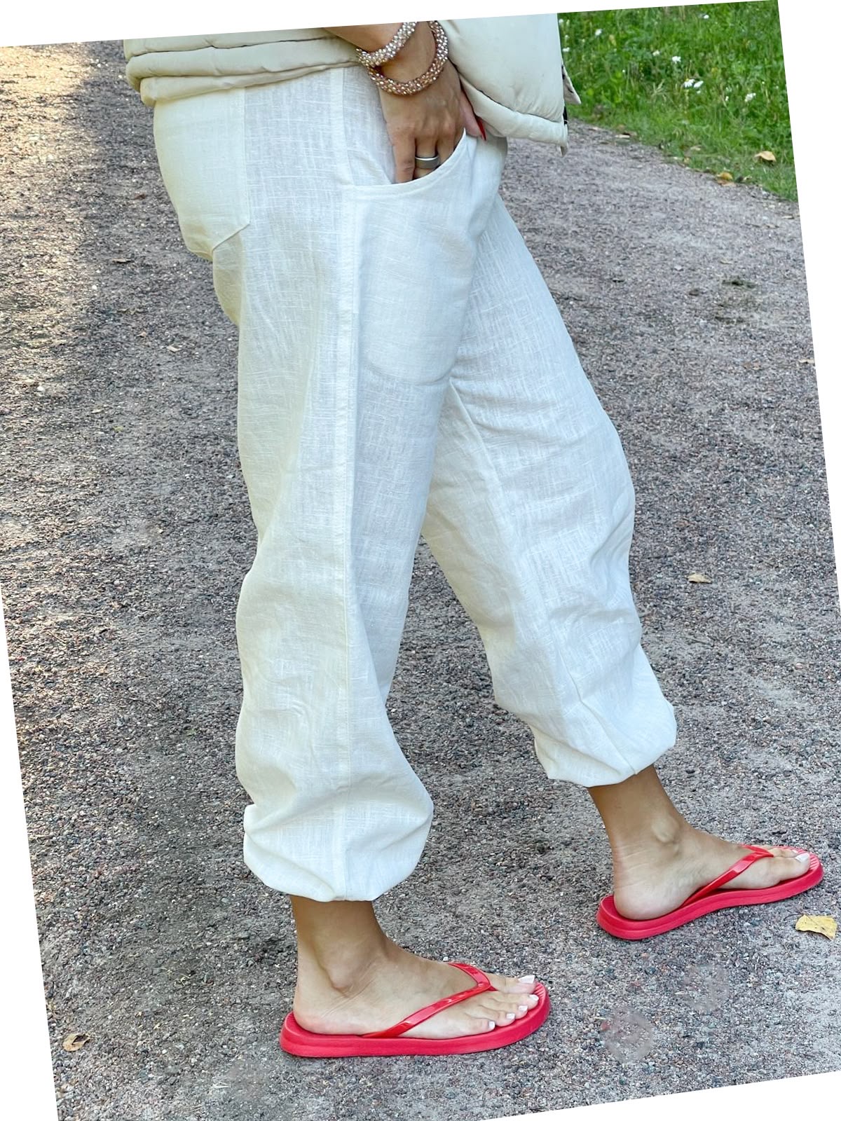 Becca, luonnonvaaleat pellavahousut - Image 6
